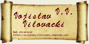 Vojislav Vilovački vizit kartica